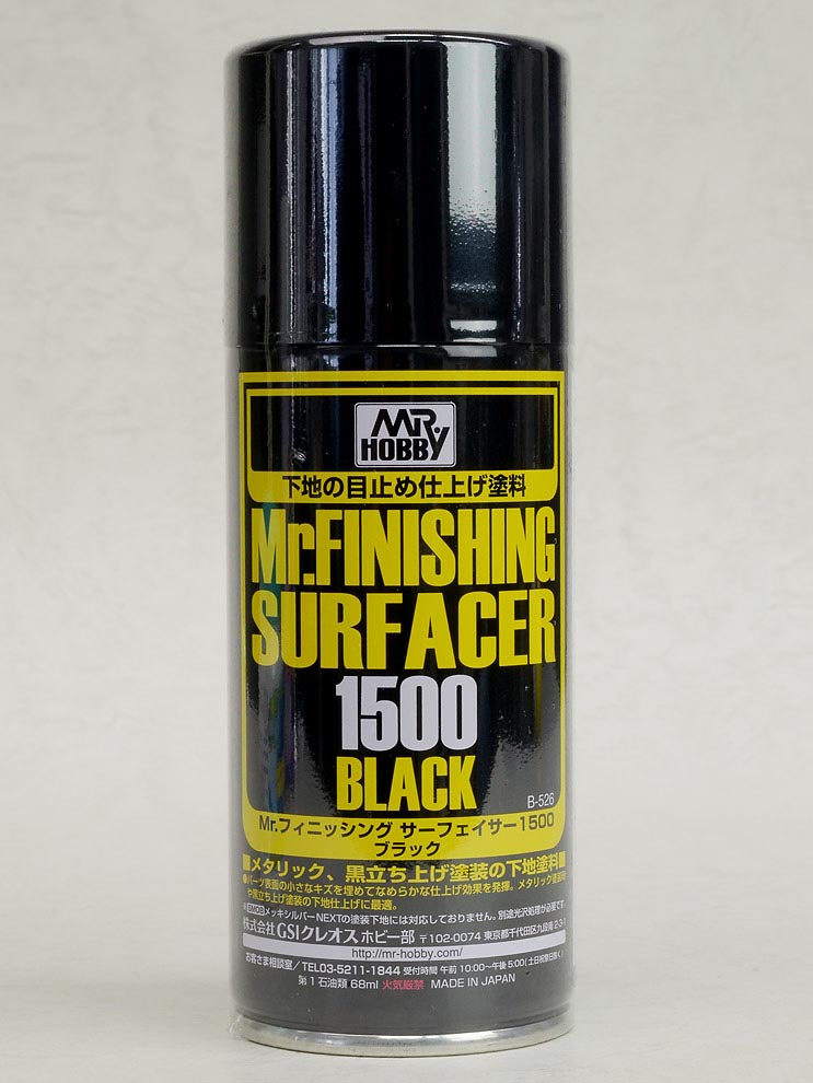 MR.FINISHING SURFACER 1500 BLACK 170ML [B-526]